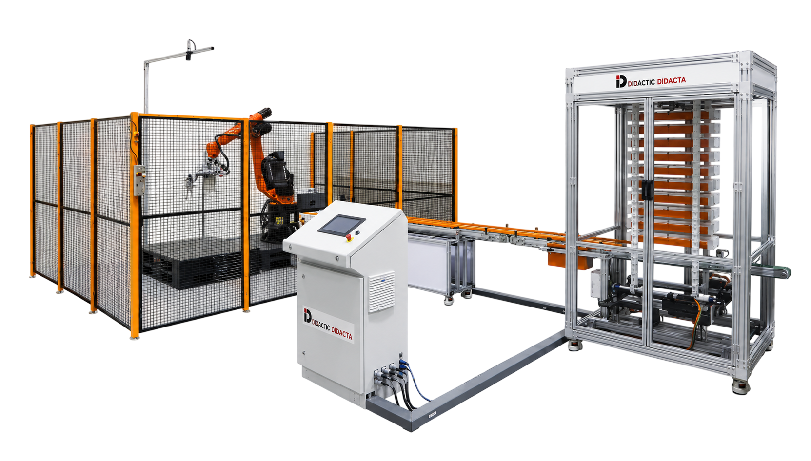 Robotic Palletizing and Vertical Conveyor Training System